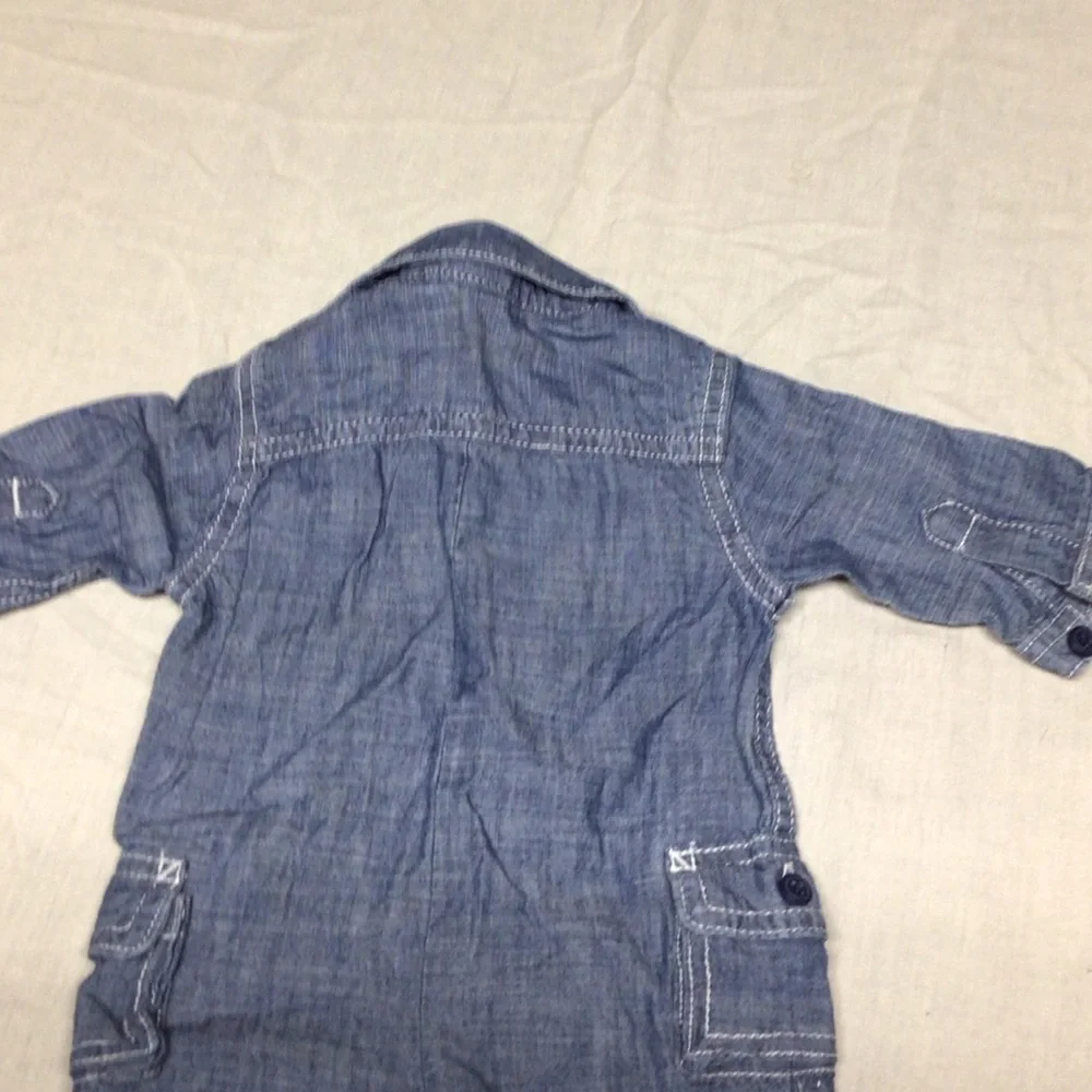 Gymboree Chambray Blue Romper